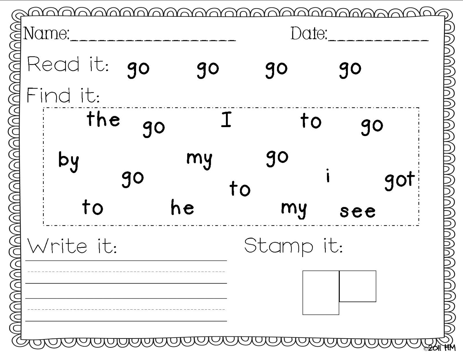 Sight Word Worksheet NEW 901 SIGHT WORDS AND WRITING