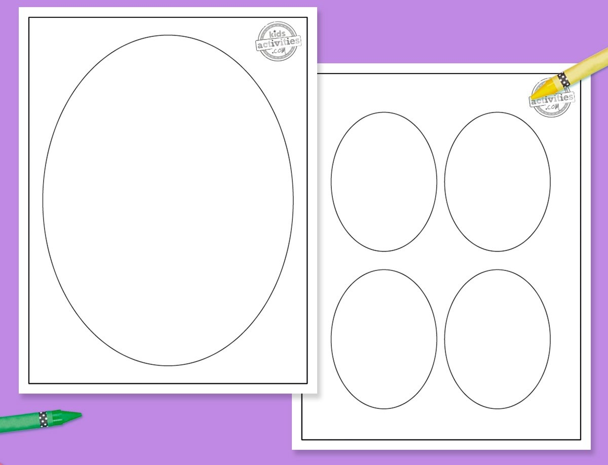 Simple And Easy Oval Template Kids Activities Blog