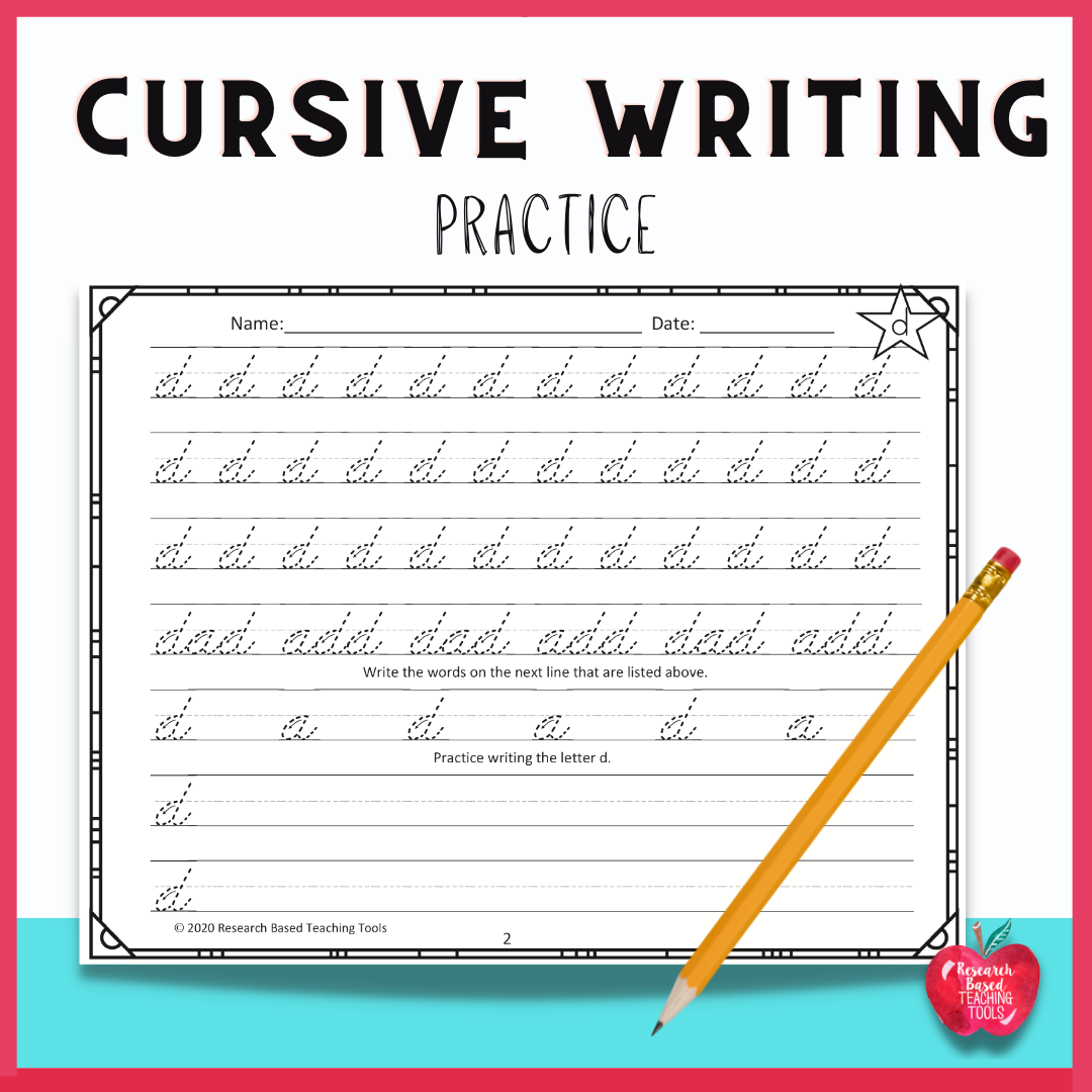 cursive writing handwriting worksheets