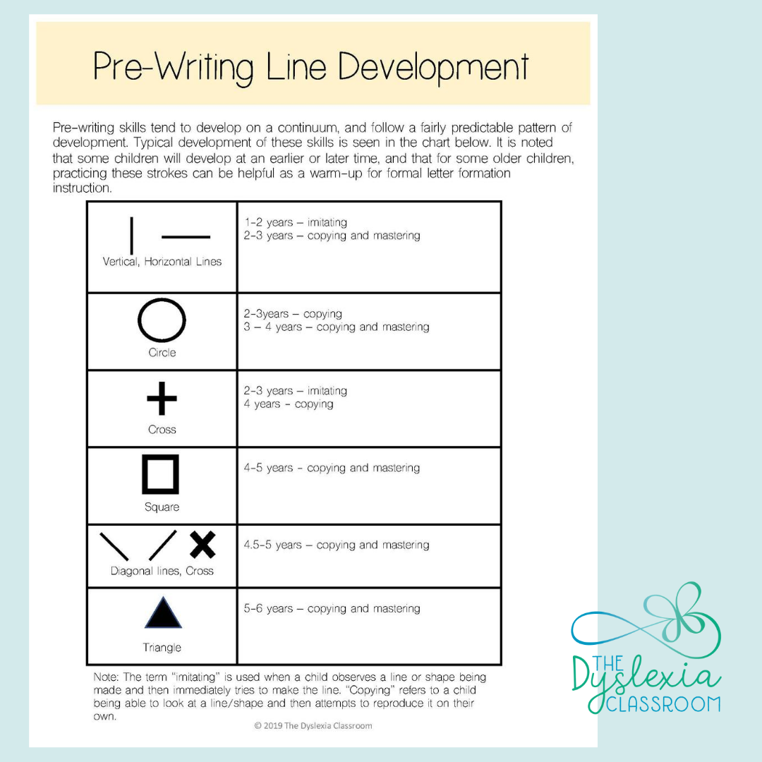 handwriting dyspraxia worksheets