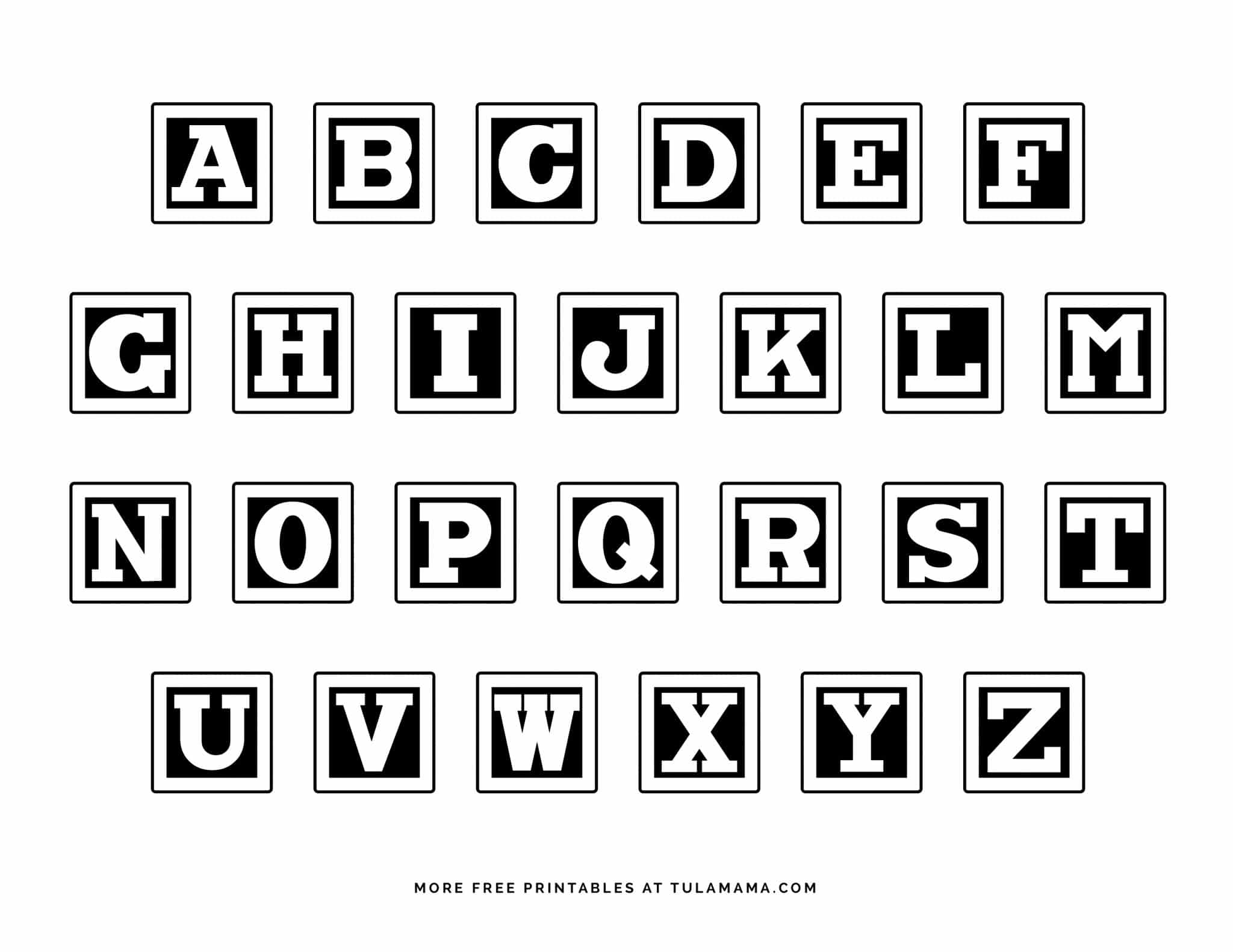 Top The Alphabet In Block Letters Outlet