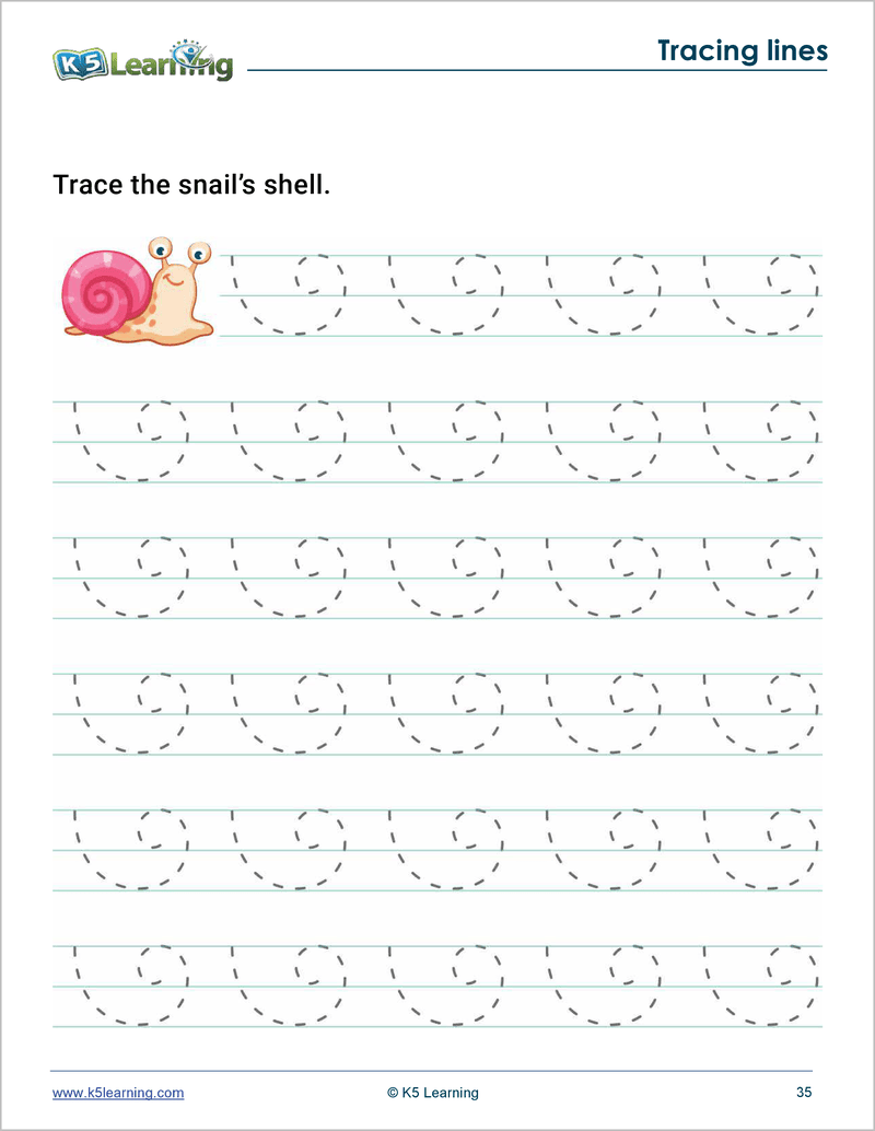 Tracing Workbook K5 Bookstore