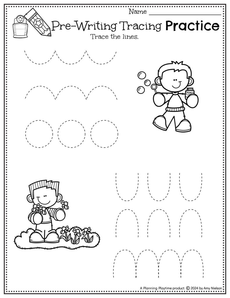 Tracing Worksheets And Activities For Preschool Planning Playtime