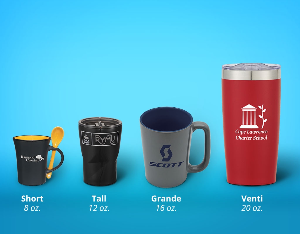 What Size Logo Mug Should I Buy Coffee Mug Sizes Explained Pens