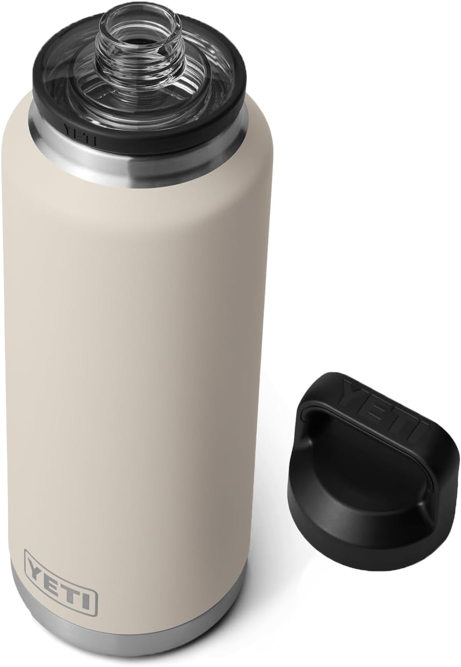 YETI Rambler 46 Oz Bottle Vacuum Insulated Leakproof Stainless Steel With Chug Cap Cape Taupe MartExplore
